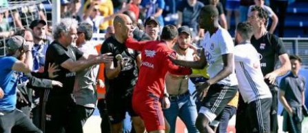 Meciul de la Bastia a fost suspendat, după ce suporterii corsicani au atacat jucătorii de la Lyon